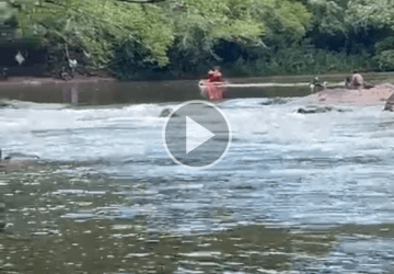 Jovem se afoga durante pescaria e bombeiros fazem buscas