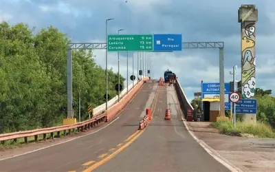 Ponte sobre o Rio Paraguai será interditada por 19 horas no fim de semana
